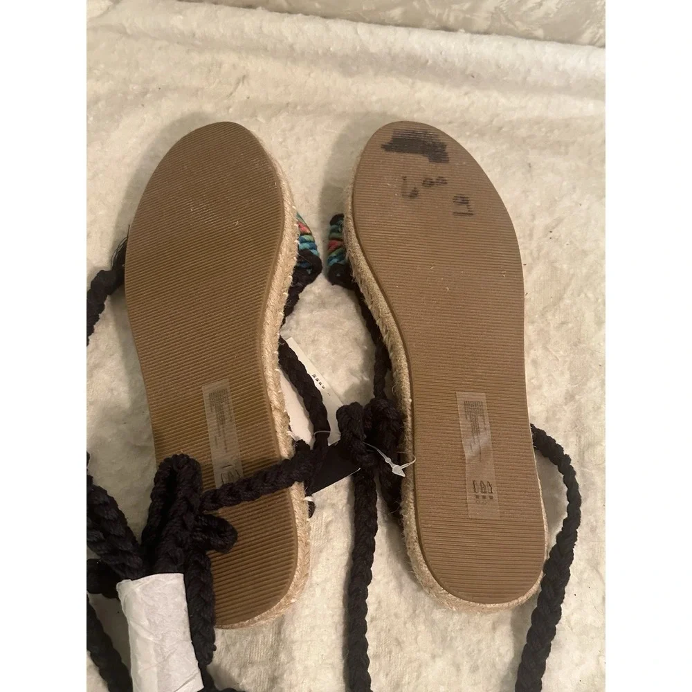 Hollister California Espadrille Gladiator Sandals Womens 6 NWT